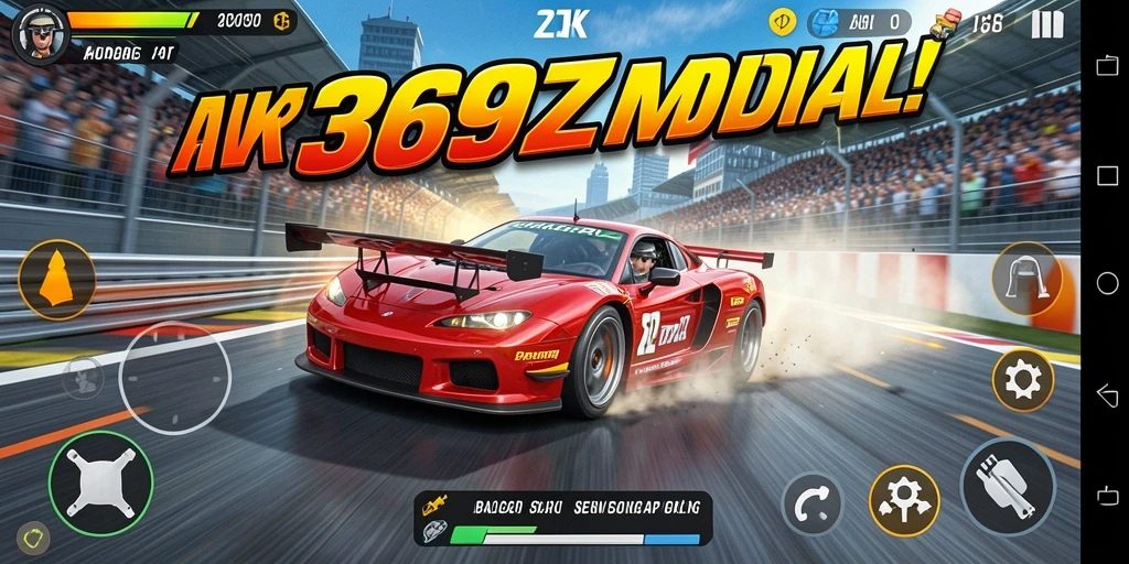 Tampilan gameplay seru di <strong>369ZK</strong> dengan aksi balap mendebarkan.