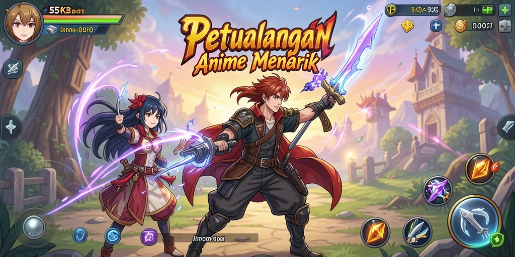 Tampilan gameplay 55KBET yang mendebarkan dan penuh warna.