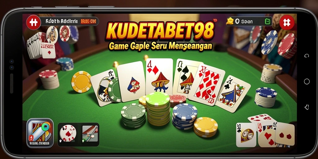 Screenshot gameplay KUDETABET98 yang menarik saat bermain Gaple.