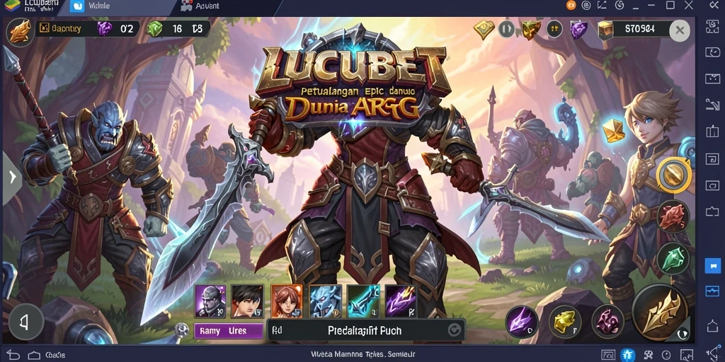 Menampilkan gameplay dinamis dari LUCUBET dengan aksi pertarungan yang seru.