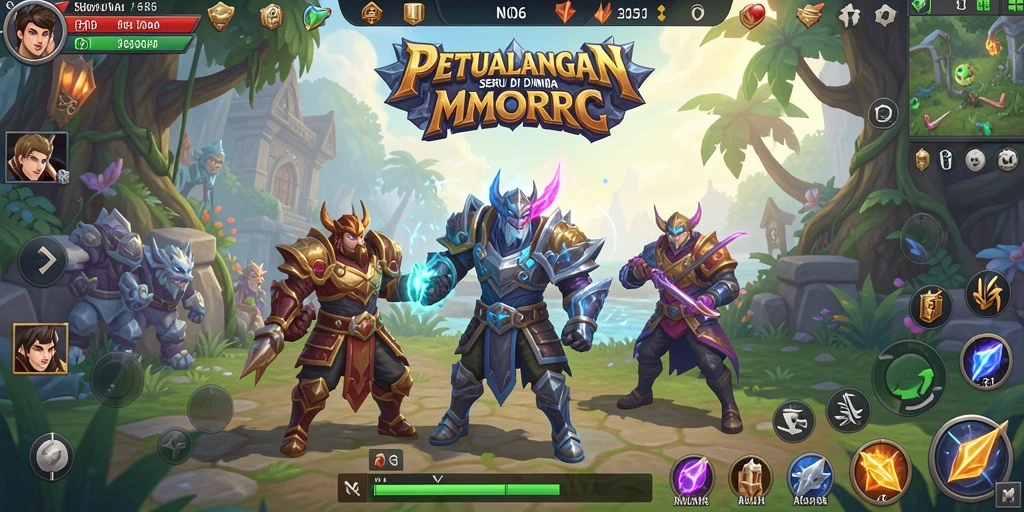 Tangkapan layar gameplay yang menarik dari N06 dalam MMORPG.