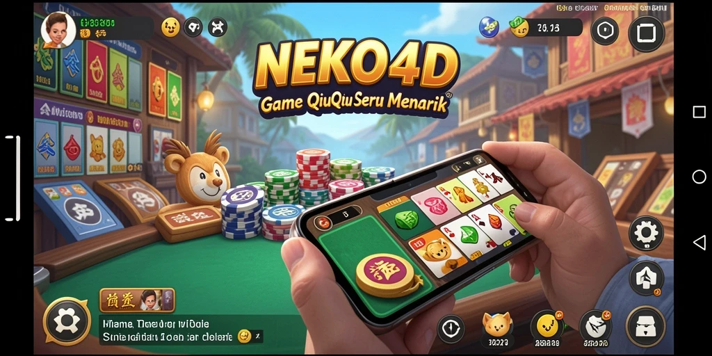 Tampilan screenshot NEKO4D dengan gameplay seru QiuQiu.