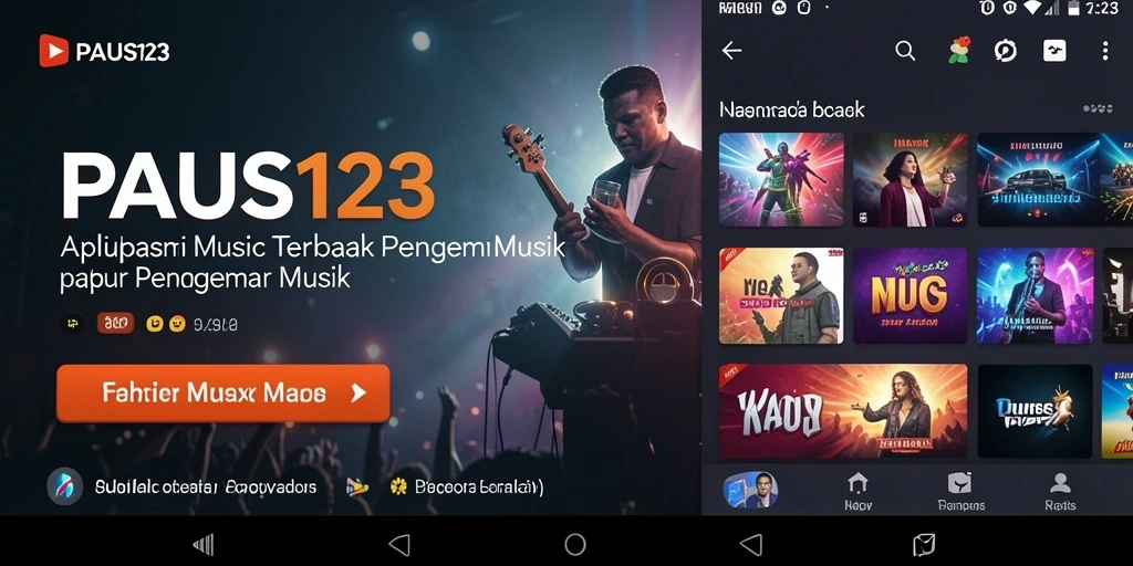 Screenshot PAUS123 menampilkan momen saat bermain musik interaktif.
