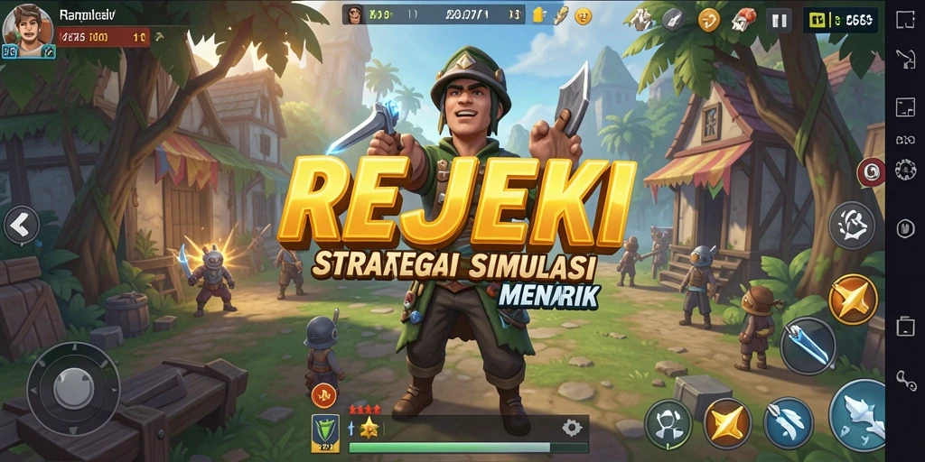 Tampilan gameplay menarik dari REJEKI dengan strategi SLG.