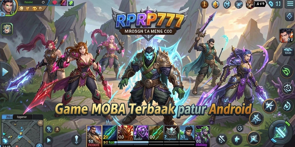 Gameplay seru dan strategis dalam RPRP777 MOBA.