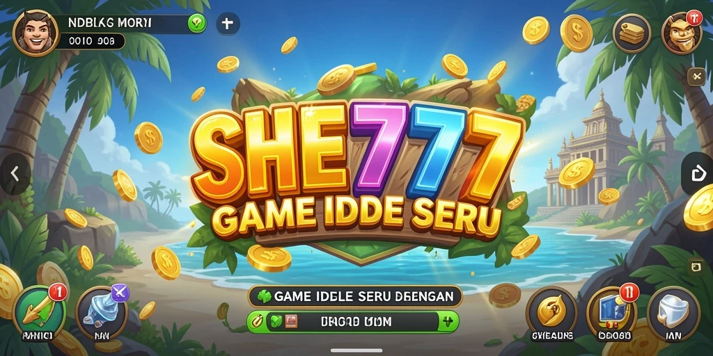 Tampilan gameplay menarik dari SHE777 dengan karakter unik.