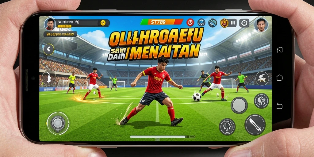 Screenshot utama ST789 menampilkan gameplay olahraga yang menegangkan dan seru.