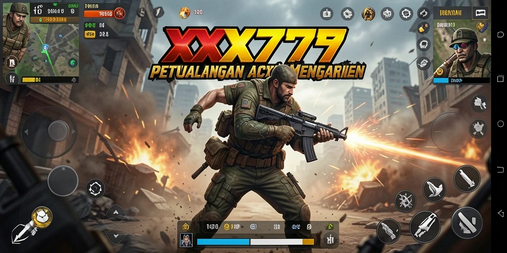 Tangkapan layar memperlihatkan aksi pertarungan seru di dalam XXX777.
