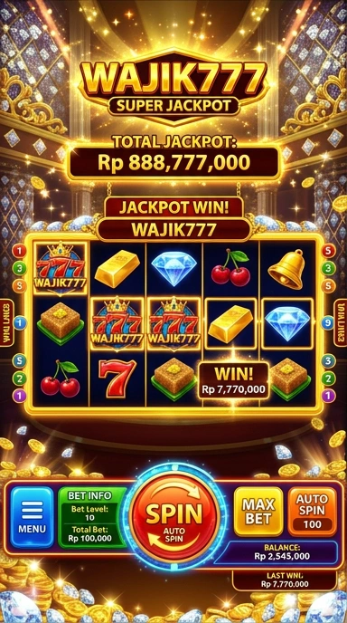 Screenshot fitur unggulan dari platform wajik777.